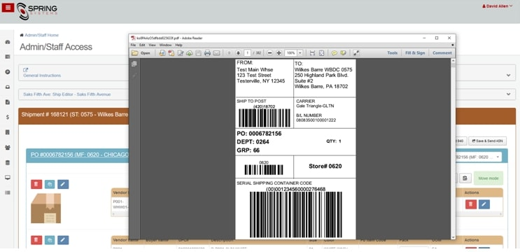 screenshot of EDI COMPLIANCE & EASY INTEGRATION